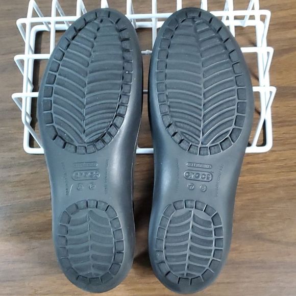 Crocs Womens Kadee Flats Flat Shoes Sandals Black Size 8 Like New! - Picture 4 of 9